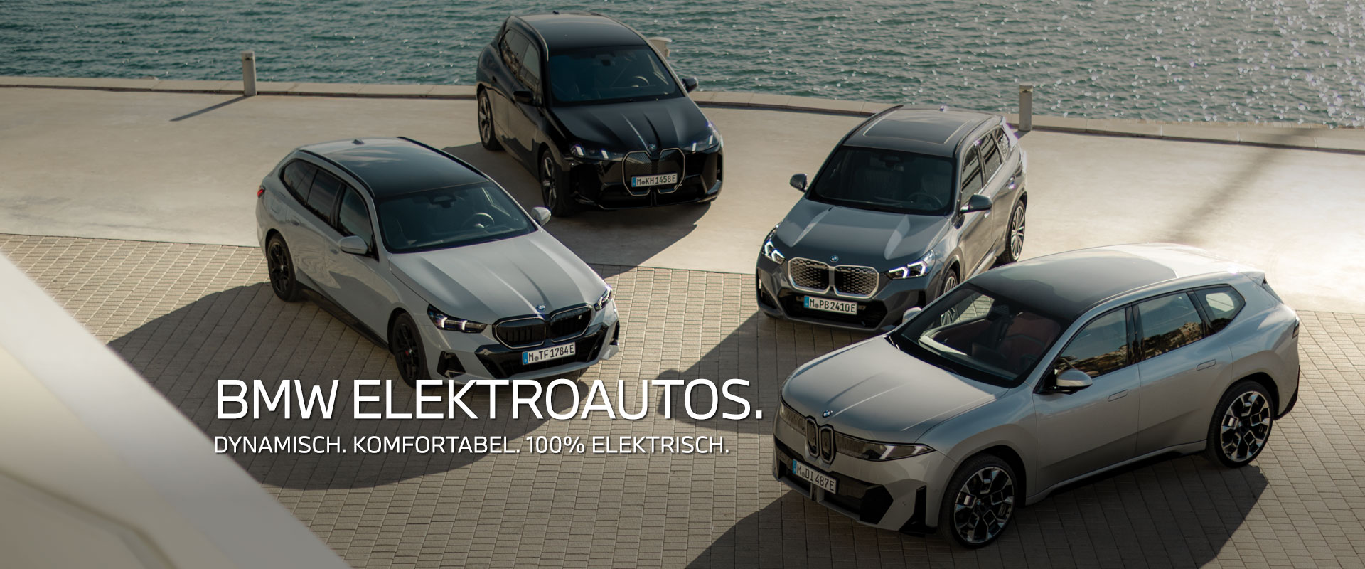 BMW Elektroautos. Dynamisch. Komfortabel. 100% elektrisch.