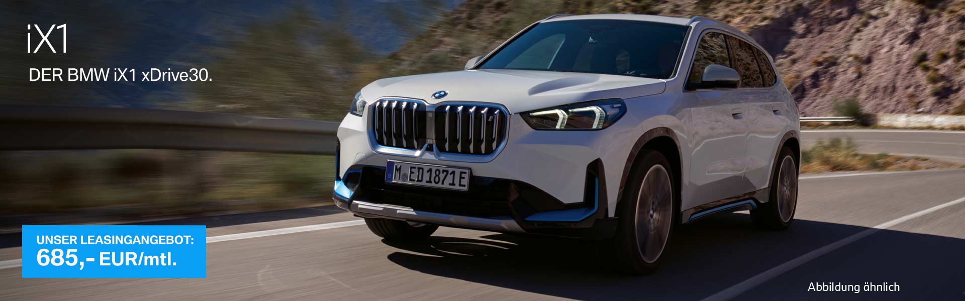 BMW iX1 xDrive30 – Angebotsmotiv BMW iX1 xDrive30.