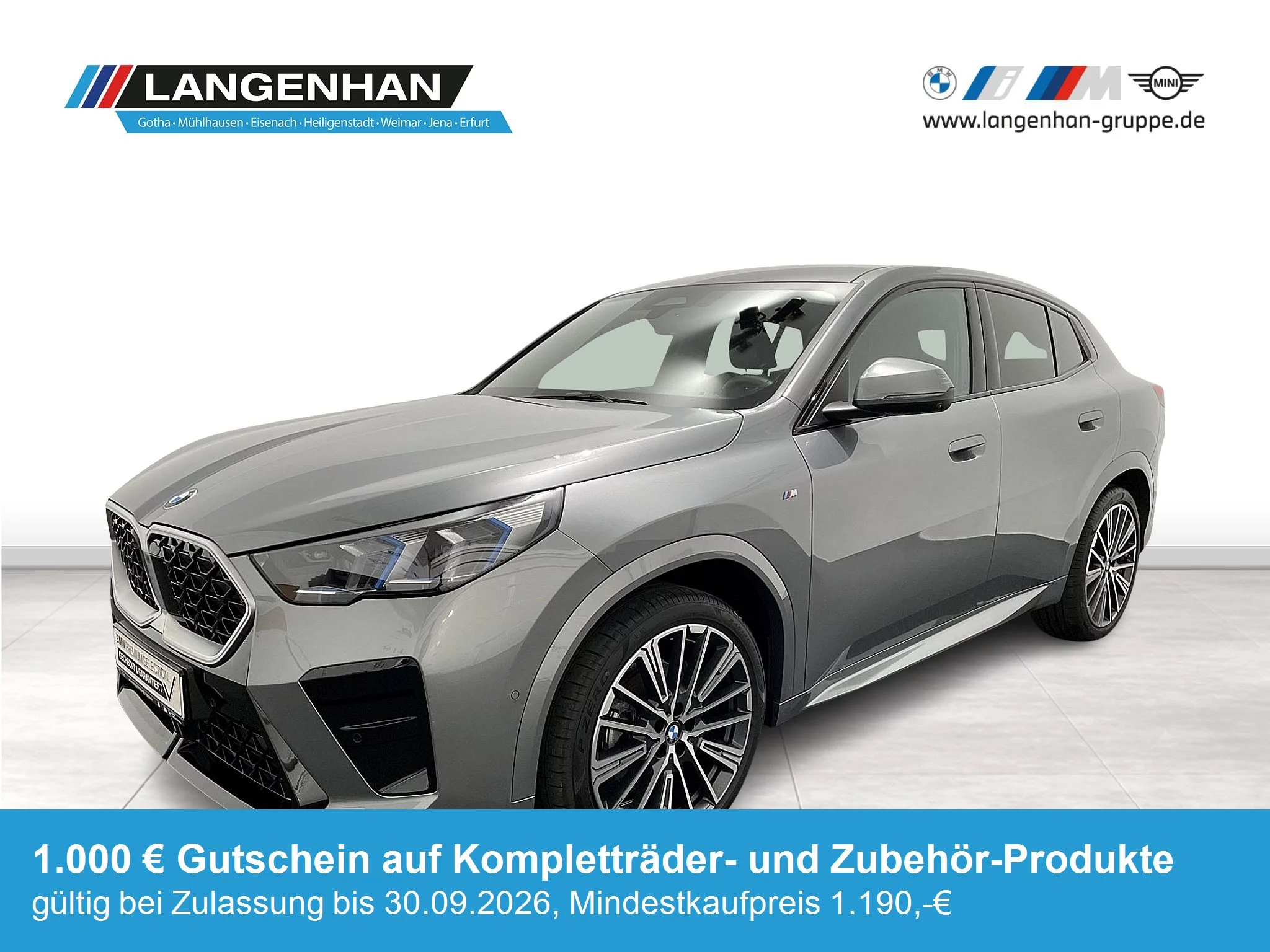 BMW X2 xDrive20d M Sport 20 Zoll LED LC Prof AHK HUD Kamera H&K Memory SHZ PDC Tempo